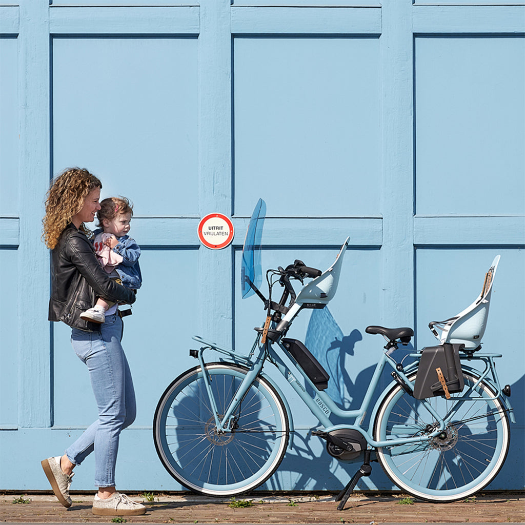 Achterzitje Urban Iki - Framebevestiging Aotake Light Blue/Shinju White Achterzitje Urban Iki - Framebevestiging Aotake Light Blue/Shinju White